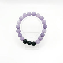 Load image into Gallery viewer, 10mm Angelite Diffuser Bracelet  INTUITION - COMMUNICATION - GROWTH