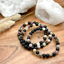 Load image into Gallery viewer, 6mm Tourmaline Diffuser Bracelet  PROTECTION - GROUNDING - CALMING