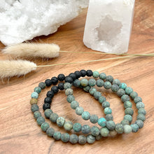 Load image into Gallery viewer, 6mm African Turquoise Diffuser Bracelet  GROWTH - BALANCE - OPTIMISM