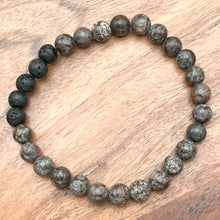 Load image into Gallery viewer, 6mm Brown Snowflake Obsidian Diffuser Bracelet  BALANCE - FOCUS - PURITY