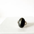Grounding Pyrite & Basalt Sterling Silver Ring SIZE 8