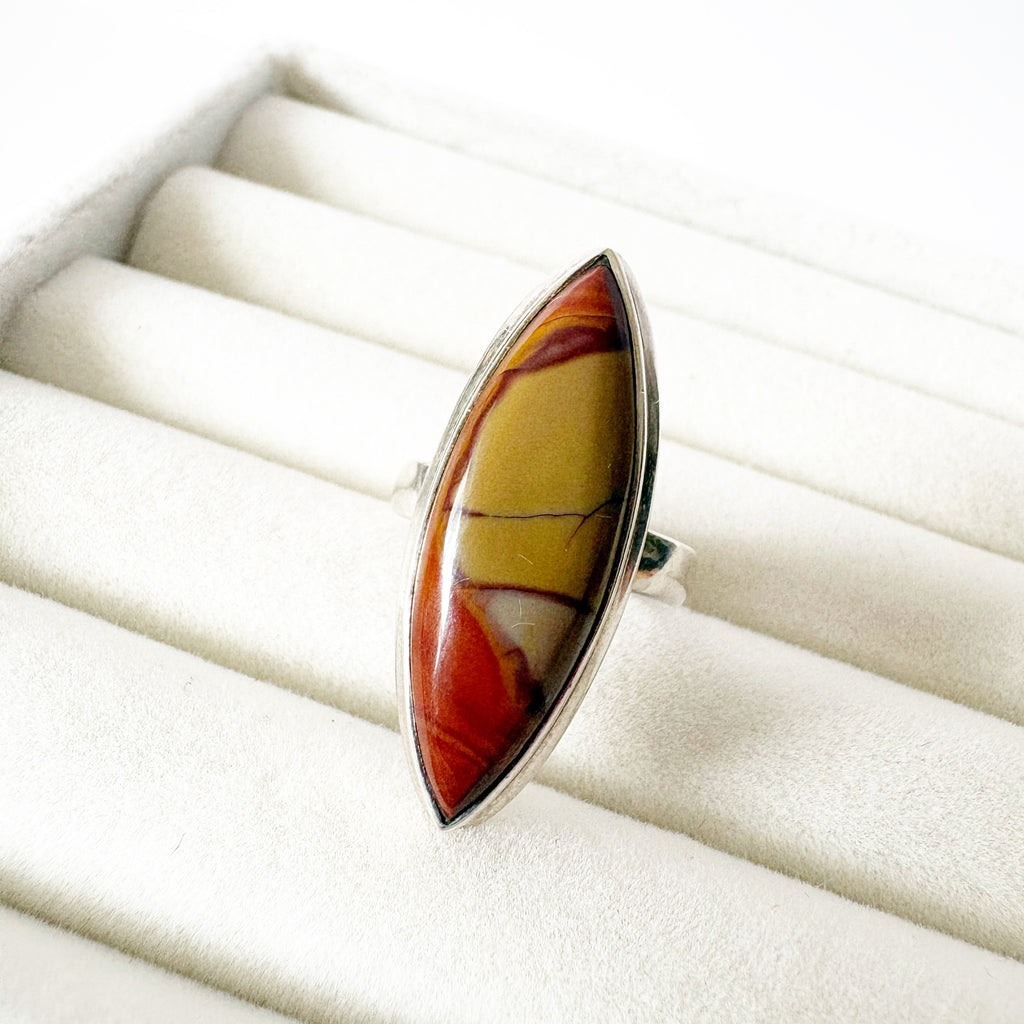 Noreena Jasper Sterling Silver Ring – Grounding & Stability Stone SIZE 6
