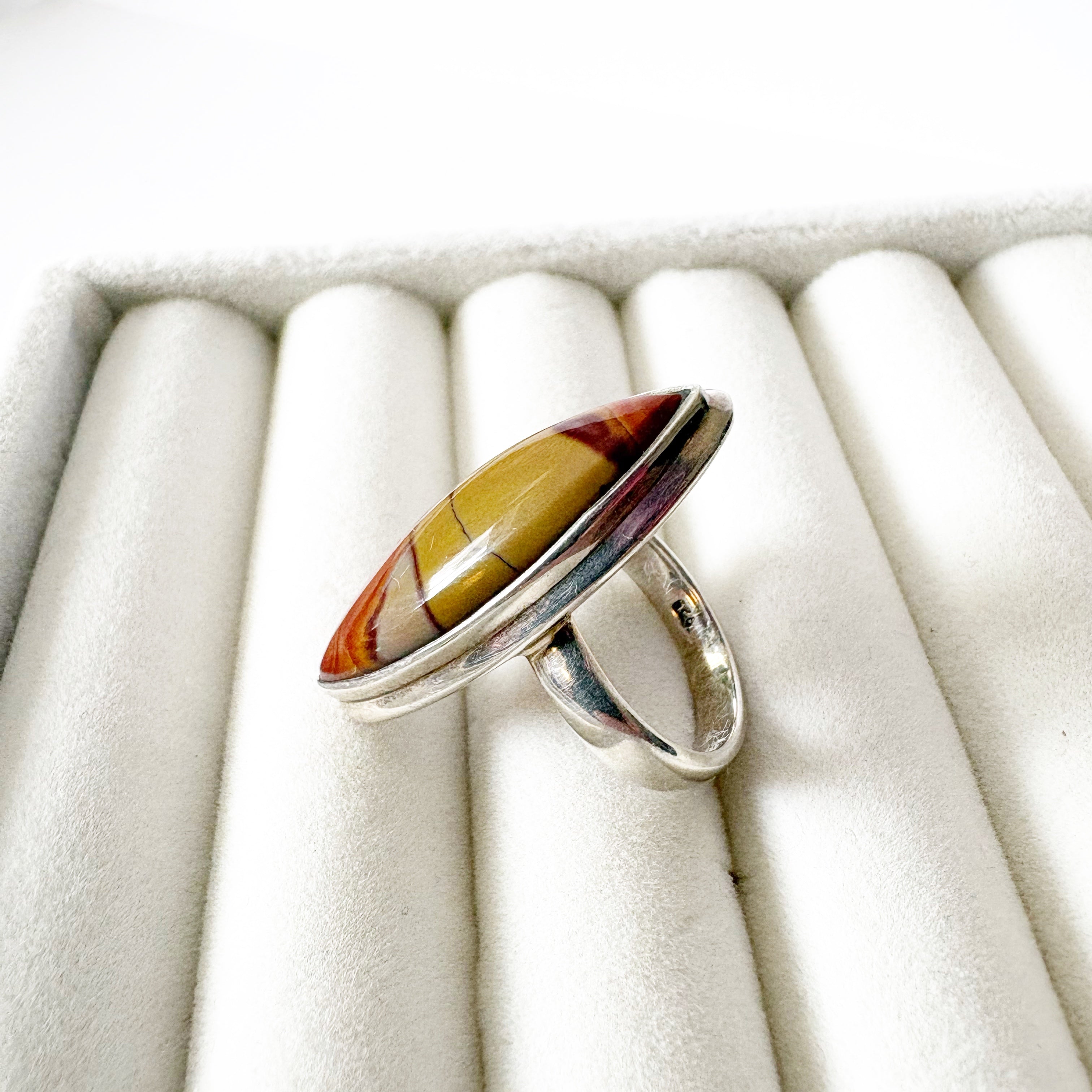 Noreena Jasper Sterling Silver Ring – Grounding & Stability Stone SIZE 6