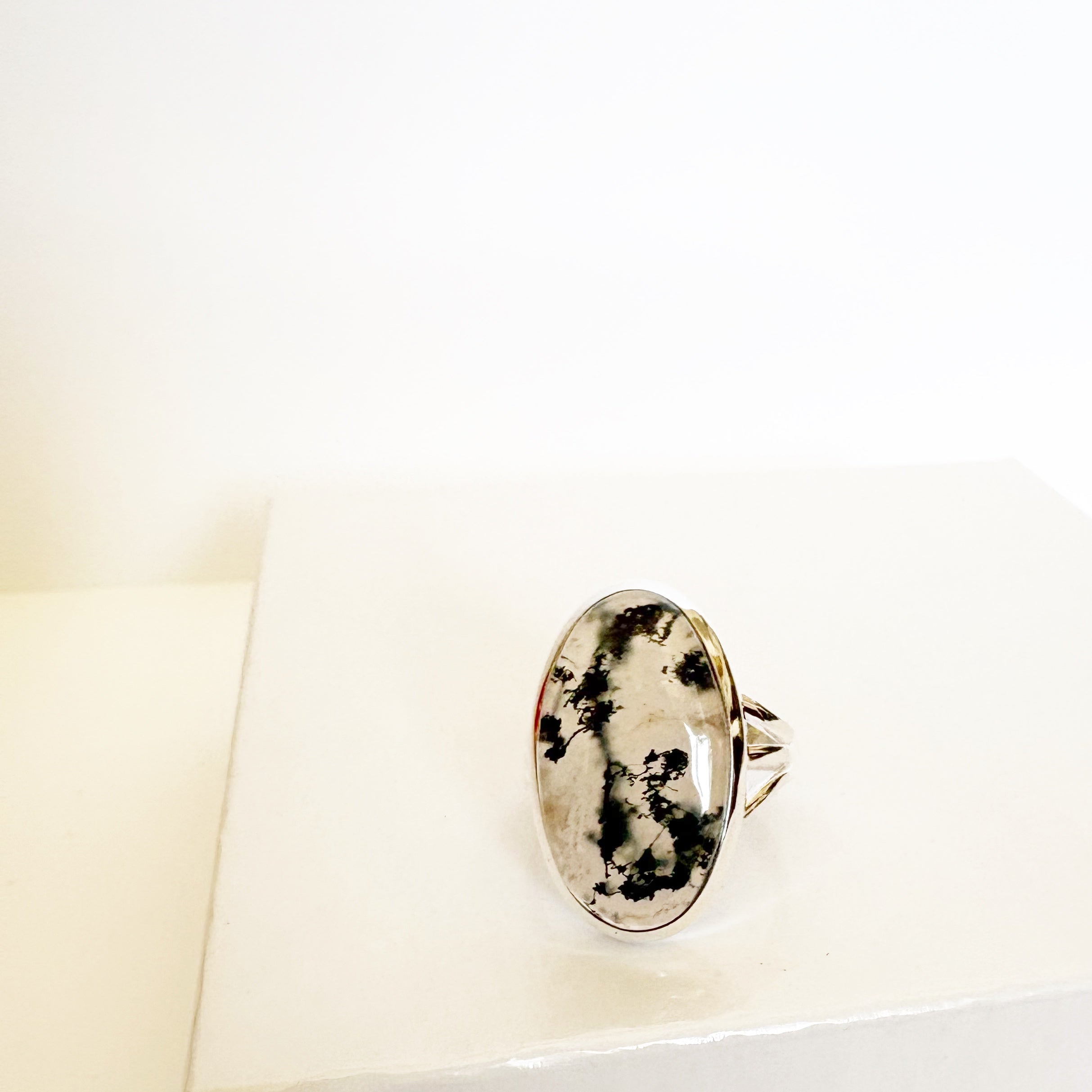 Moss Agate Ring – Growth & Grounding SIZE 7