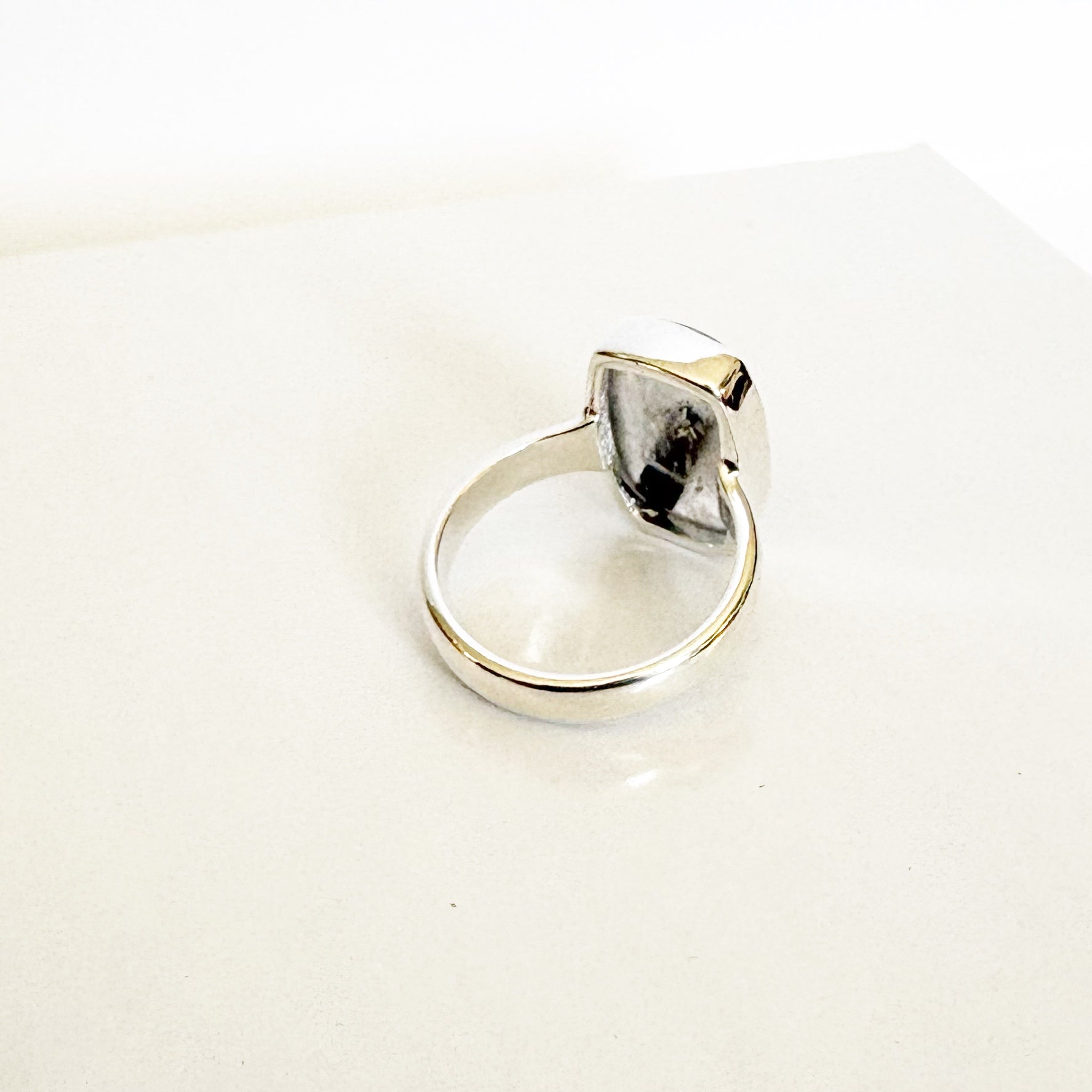 Black Tourmaline Quartz Ring – Protection & Clarity SIZE 6