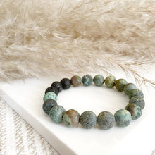 Load image into Gallery viewer, 10mm African Turquoise Diffuser Bracelet  GROWTH - BALANCE - OPTIMISM